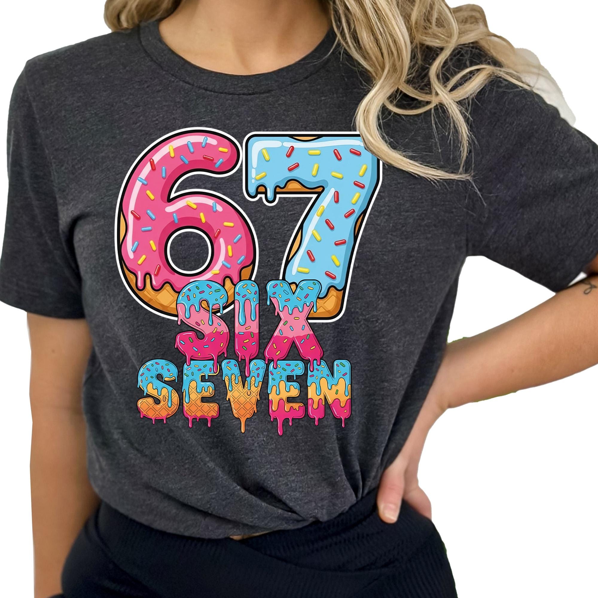 67 Ice Cream Drip Meme PNG, 67 Birthday PNG, Sport 67 Fun Meme Png, 67 ...