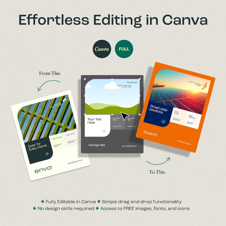 Solar Energy Canva Templates | Social Media Kit, IG Posts & Stories - Etsy