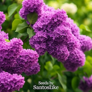 20 Common Lilac Tree Seeds, Syringa vulgaris, Fragrant Purple Flowers, Hardy Ornamental Tree, Attracts Butterflies & Bees