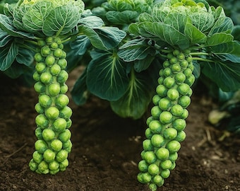 400 Catskill Brussels Sprout Seeds - Heirloom, Organic, Non-GMO, Compact, Garden Vegetables