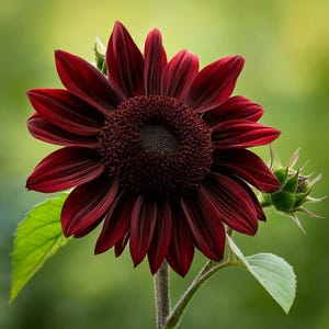 Chocolate Cherry Sunflower Seeds: Rare Deep Red Blooms, Pollinator Friendly