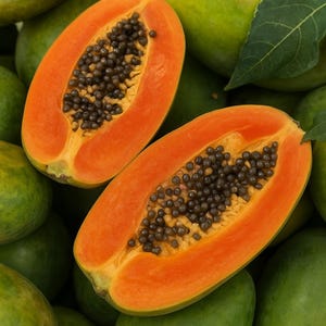 Red Heart Papaya Seeds: Sweet Tropical Fruit Tree, Non-GMO