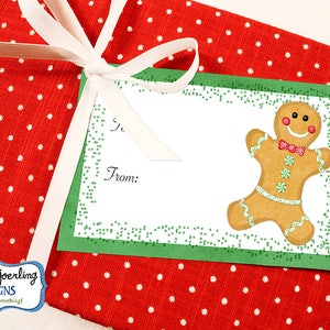 Printable Christmas Cookie Gift Tags, Holiday Gift Tags, Christmas Tags, Christmas Digital Download, Christmas Cookies, Gift Tag Download image 2