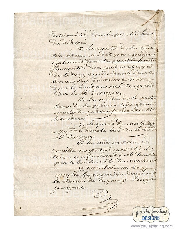 Old French Cursive Script French Cursive Digital Download, Printable, French Writing, , Ephemera ...