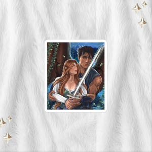 Stickers: Private Lessons, Azriel and Gwyn Fanart