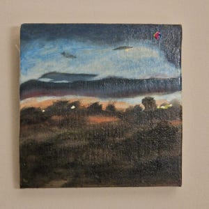 Sunset in Ceciliano - Oil painting