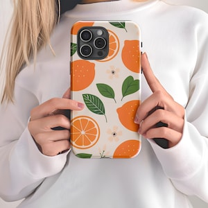 Citrus Phone Case - Tough Cases, Lemon Design, Fruit Lover Gift, Summer Vibes, Personalized Tech Accessories, Unique Smartphone Cover