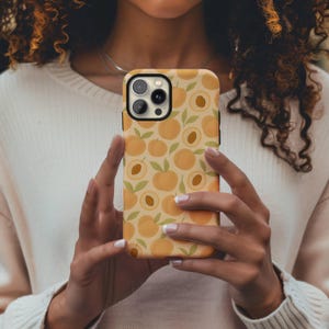 Peachy iPhone fruit Cases, Cute Cases, Durable Phone Cover, Summer Vibes iphone 14 pro max, Phone Protection Gifts, Fruit Pattern Case