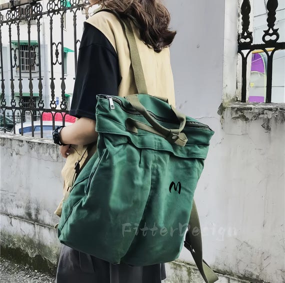 Custom Embroidered Canvas Backpack, College Rucksack Anti  display picture 1