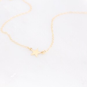Tiny Star Necklace, Gold or Silver Star Necklace, Family Jewelry, Mother and Kids Necklace, Grandmother and Kids Necklace image 3