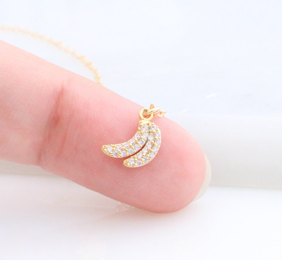 thumbnail image 2 of Banana Necklace For Banana Lovers | Cute Fruit Jewelry With Motivational Card Gift Set 2 of 14