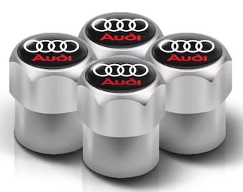 4PCS 3D Metal Tire Valve Caps Car Tyre Air Stem Covers for Audi S Line A1 A3 A4 A5 A6 A7 A8 B6 B7 B8 B9 C6 C7 Q2 Q3 Q5 Q7 Q8 TT Accessory