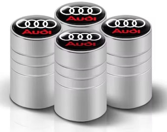4PCS 3D Metal Tire Valve Caps Car Tyre Air Stem Covers for Audi S Line A1 A3 A4 A5 A6 A7 A8 B6 B7 B8 B9 C6 C7 Q2 Q3 Q5 Q7 Q8 TT Accessory