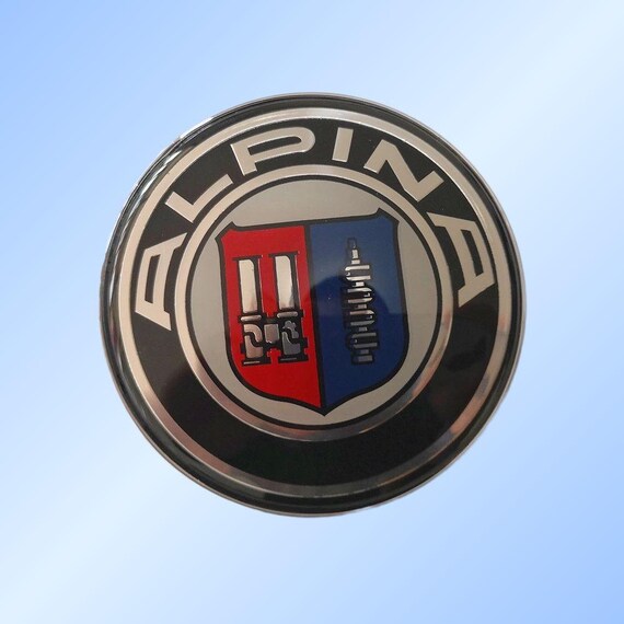 Used BMW Hood Logo Emblem Badge Decal – 50th Anniversary Style, Fits 1990-2012 Models (E39 E38 E36 E65 E66 E30 X5)