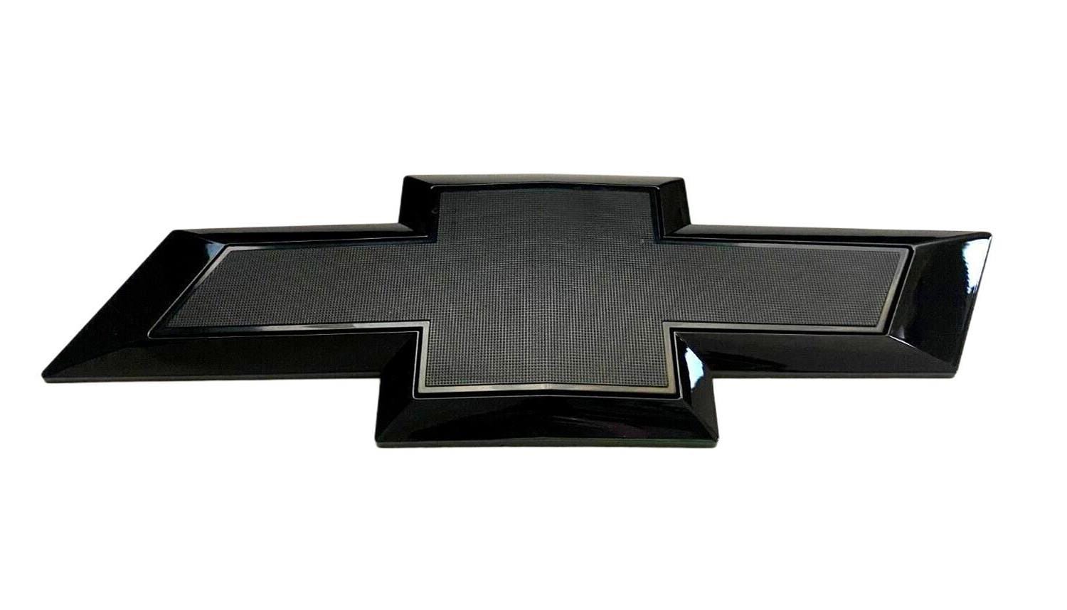 All Black Front Bowtie Emblem 27cm for 2016-2018 Silverado 1500 