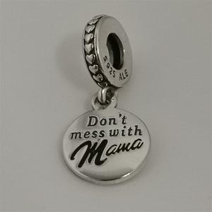 pandora mama engravable dangle charm