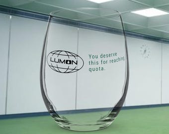 You Deserve This for Reaching Quota - Severance inspired - Wine Glass