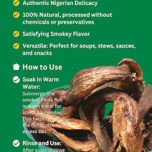 100pcs Smoked Panla Fish: Ready-to-Use Nigerian Soup Ingredient