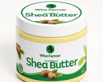 Burro di karité africano puro al 100% - Non raffinato, grezzo e naturale / Proveniente dalla Nigeria