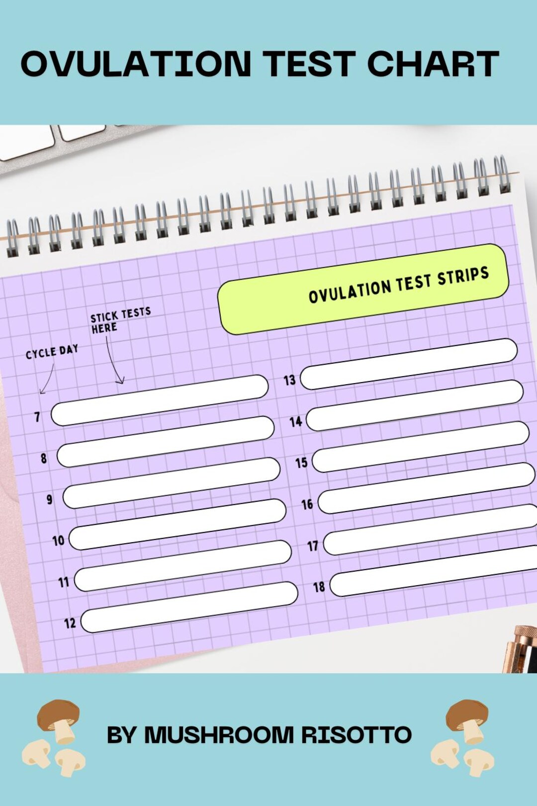 Ovulation Test Graph Ovulation Test Chart for TTC Trying to Conceive - Etsy