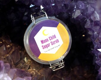 Moon Child Sugar Scrub, Sugar Scrub, Charcoal Skincare, Body Scrub