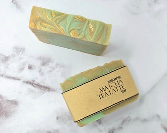 Matcha Tea Soap, Matcha Latte, Tea Soap, Handmade Soap, Bar Soap, Vegan Skincare, Matcha Tea Latte Soap, Green Tea Soap