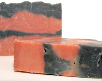 Dragon's Blood Soap, Charcoal and Clay Handmade Cold Process Soap