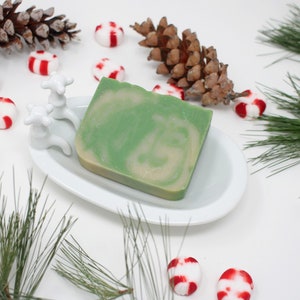 Sugared Spruce Soap, Spruce Bar Soap, Cold Process Soap, Vegan Skincare, Handmade Olive Oil Soap, Limited Edition