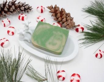 Sugared Spruce Soap, Spruce Bar Soap, Cold Process Soap, Vegan Skincare, Handmade Olive Oil Soap, Limited Edition