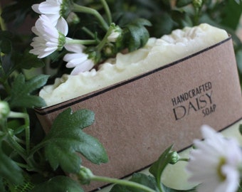 Daisy Chain Soap, Vegan Cold Process Soap, Daisies, Daisy Soap, Bar Soap, Handmade Soap, Floral soap