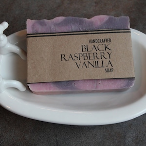 Black Raspberry Vanilla Soap, Cold Process, Vegan Friendly, Bar Soap, Black Raspberry, Vegan Skincare, Sweet Soap