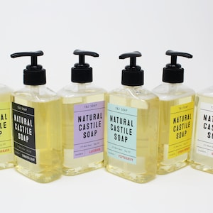 Castile Liquid Soap, Natural Castile Liquid Soap, Essential Oil Soap
