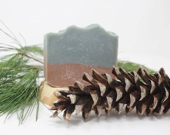 Balsam Cedar Soap, Christmas Soap, Vegan Friendly Soap, Made with Bentonite Clay, All Natural Soap, Bar Soap