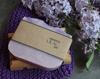 Lilac Soap, Cold Process Handmade Soap, Vegan Friendly Olive Oil Soap