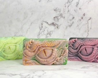Dragon Soap, Dragon Eye, Cold Process Soap, Decorative Soap, Vegan Soap, Dragon Gift, Dragon Eye Soap, FREE SHIPPING, One Bar