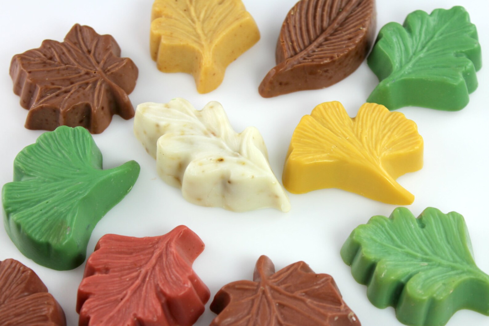 Three Leaf Shaped Soaps Three 2 oz Vegan Friendly Cold Etsy