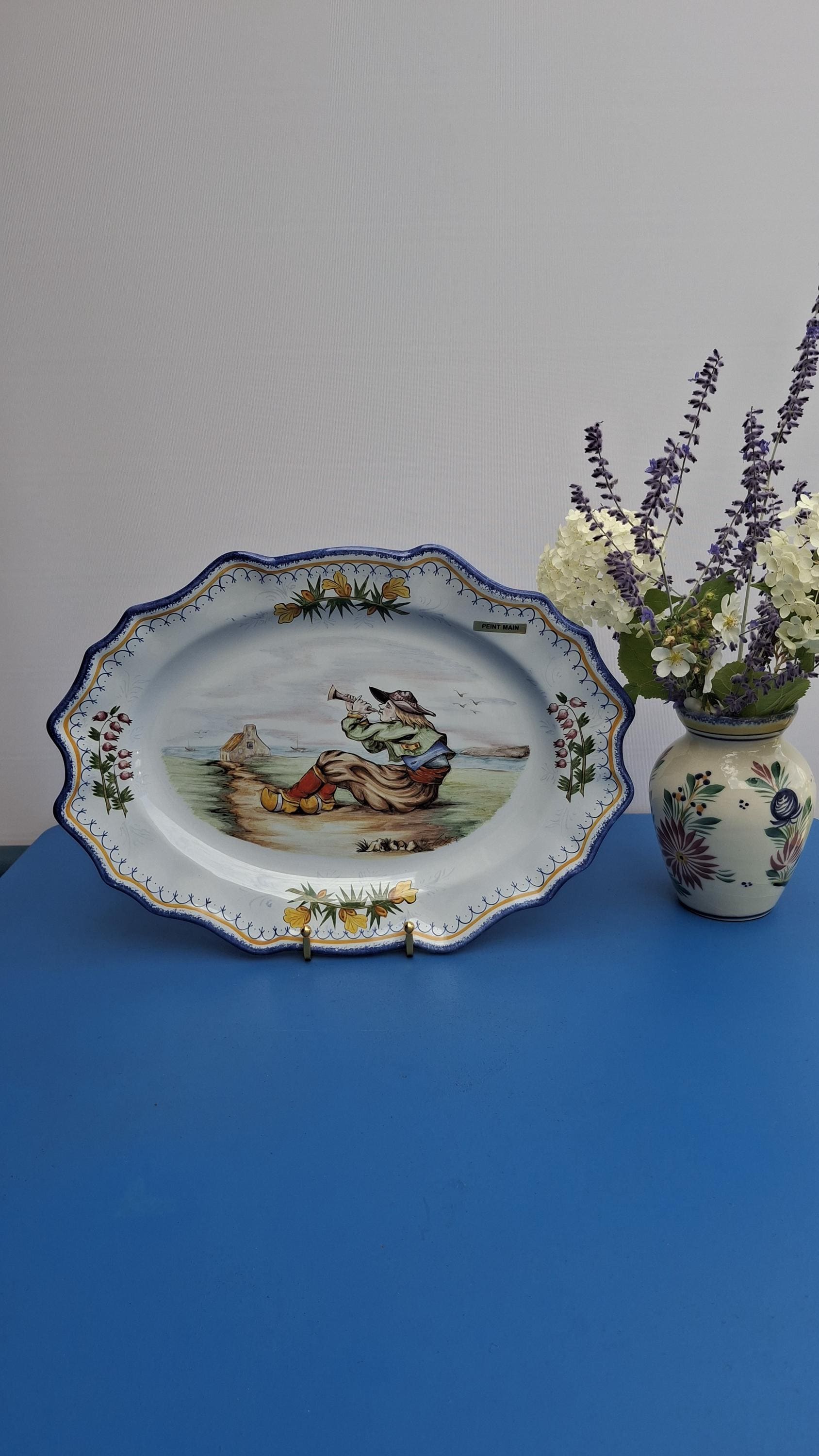 HENRIOT QUIMPER アンリオ カンペール 皿 フランスアンティーク