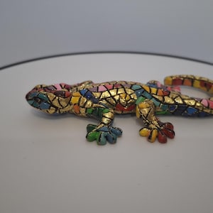 Salamandre magnétique Barcino Designs – Aimant mosaïque coloré   collection « carnaval »