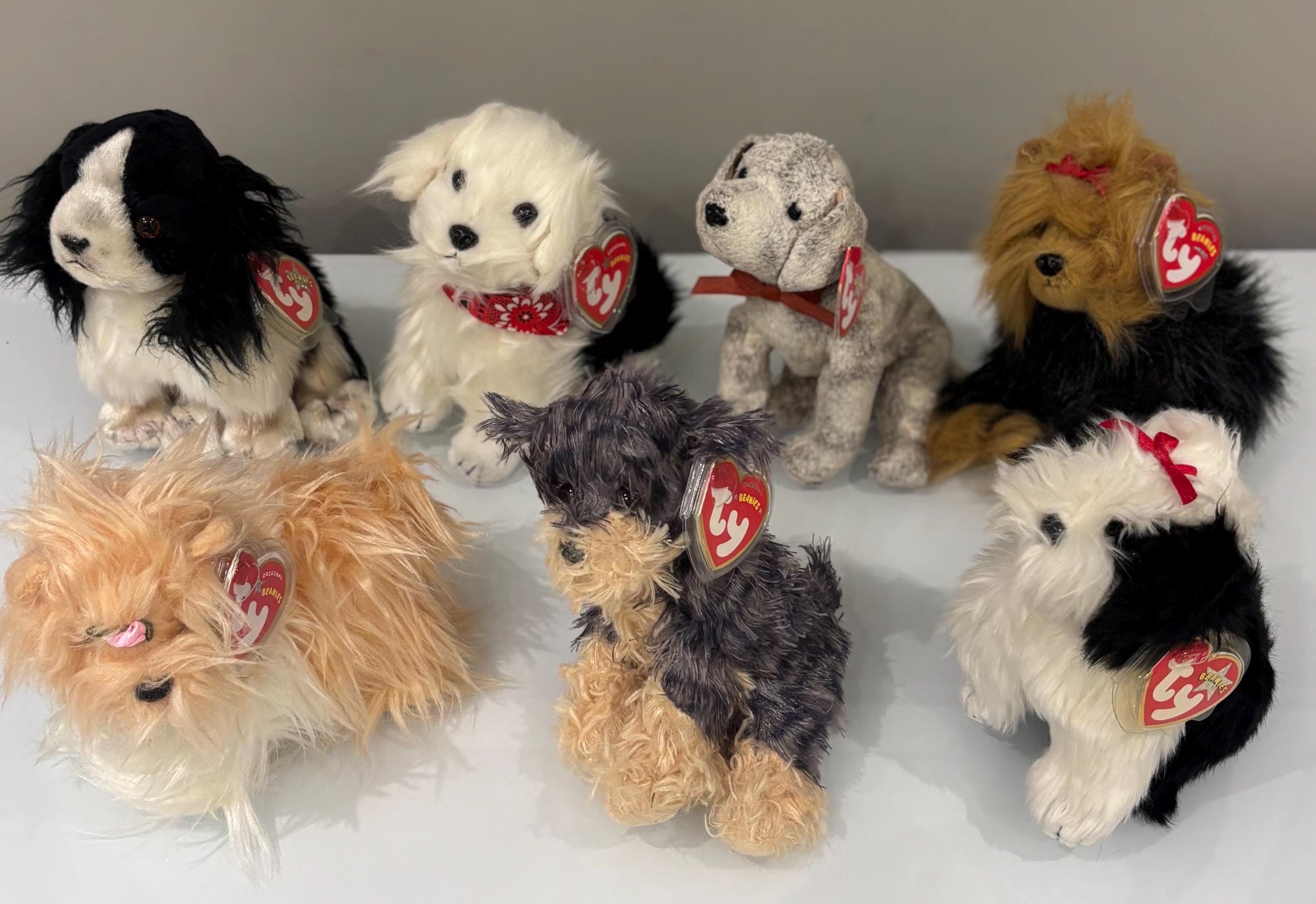 Peluche Shih Tzu 12'' - Bianco E Nero, Cane Morbido Giocattolo Per Bambini E Collezionisti - Faithful Friends