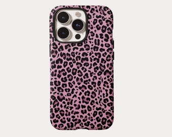 Pink Leopard Print iPhone Case: Stylish Animal Phone Cover