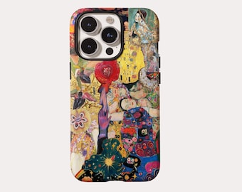 Gustav Klimt Art Collage Phone Case: Vintage Painting Cover