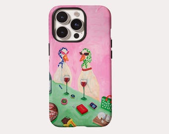 Duck Candlelight Dinner Tough Phone Case: Whimsical Animal Cover