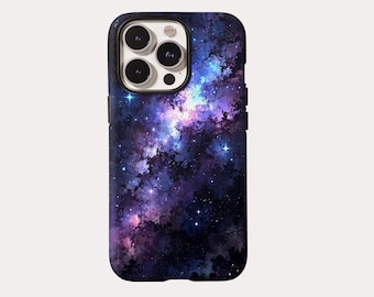 Cosmic Galaxy Phone Case: Vibrant Starry Nebula Design