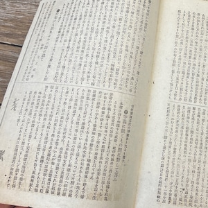 Klein Japans schrift, vintage boekpagina's met houtsnededruk 8 bundels (16 gevouwen) #6743