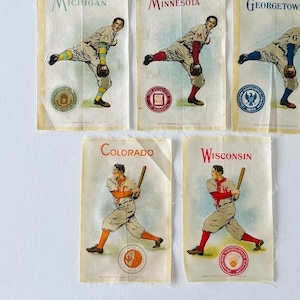 Last One - Colorado 1915 Sports Tobacco Advertising, Baseball Cigarette Silks, 3 1/2 " x 5 1/2" #6855