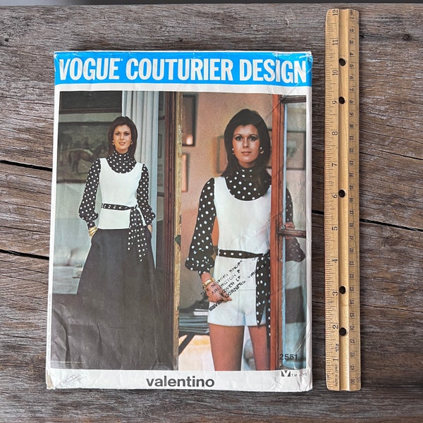 1960s Mod FABIANI Dress Pattern VOGUE Couturier Design 2065 Jewel Neck – A Vintage shop