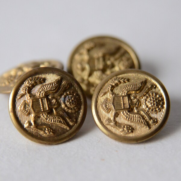 Brass Blazer Buttons Etsy