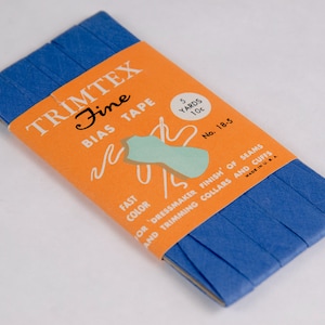 Vintage Schrägband "Trimtex" Band, 5 Meter x 3/8", Originalverpackung #2241