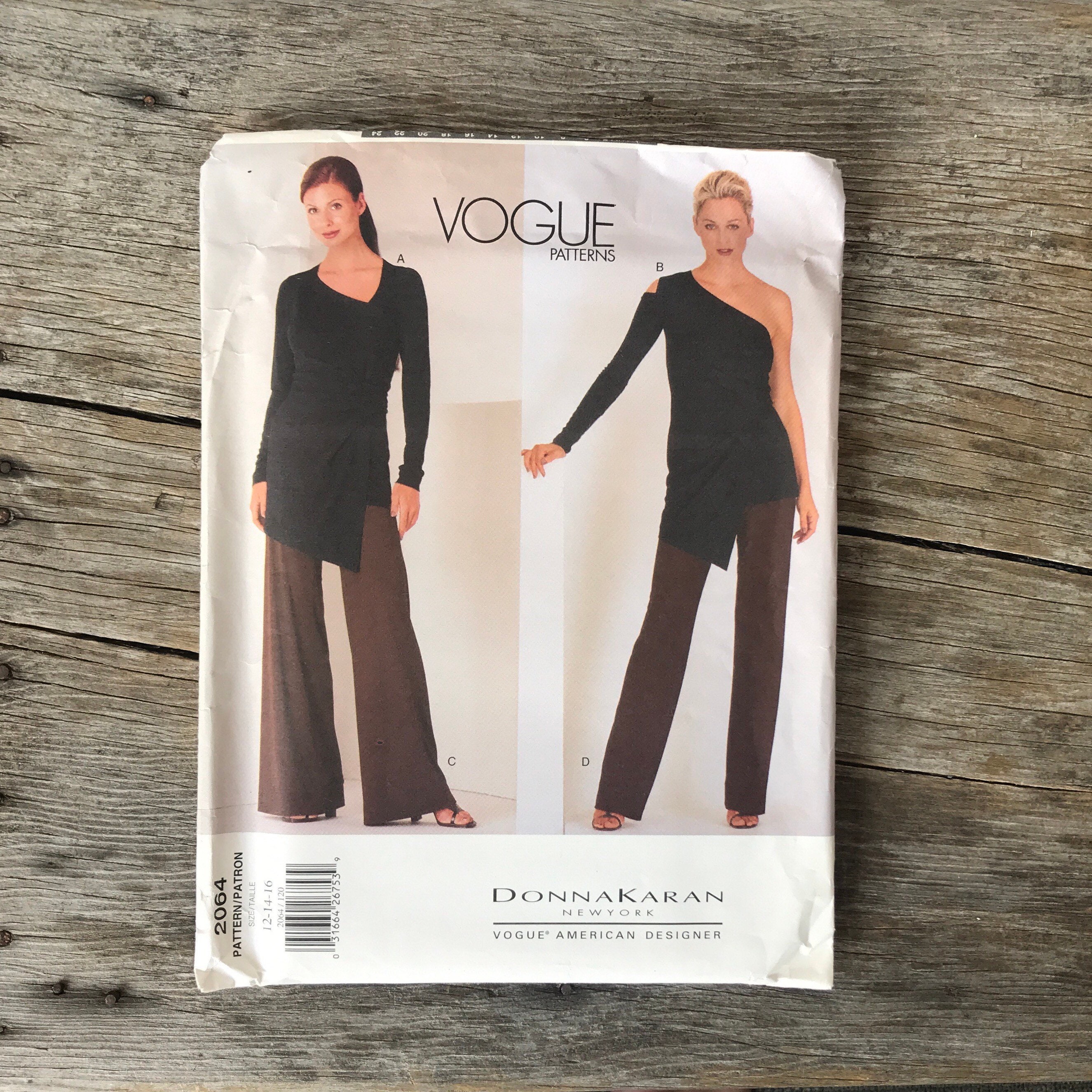 Vogue American Designer Donna Karan Pattern 2064 Size - Etsy Canada