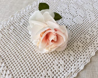 Vintage Seidenblüte, Seidenrose, rosa #7738